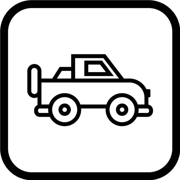 Truck Icoon Zwarte Stijl Geïsoleerd Witte Achtergrond Transportsymbool Vector Illustratie — Stockvector