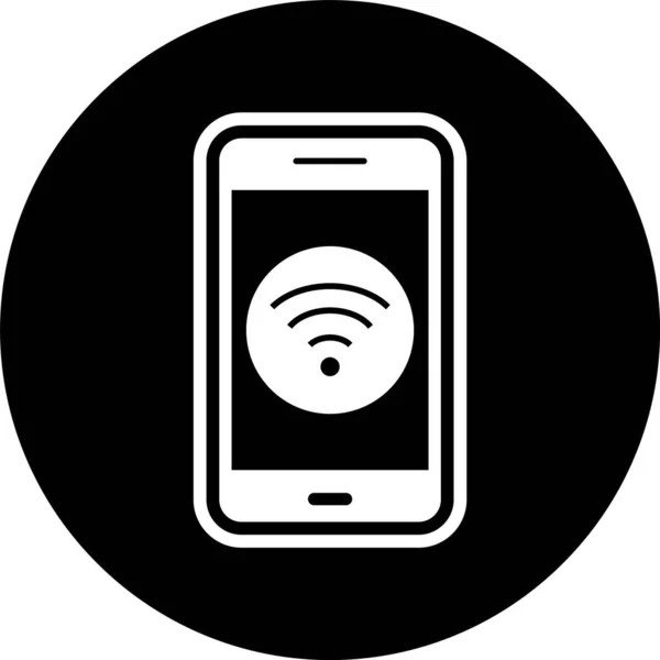 Иконка Мобильного Приложения Wifi Современном Стиле Изолированный Фон — стоковый вектор