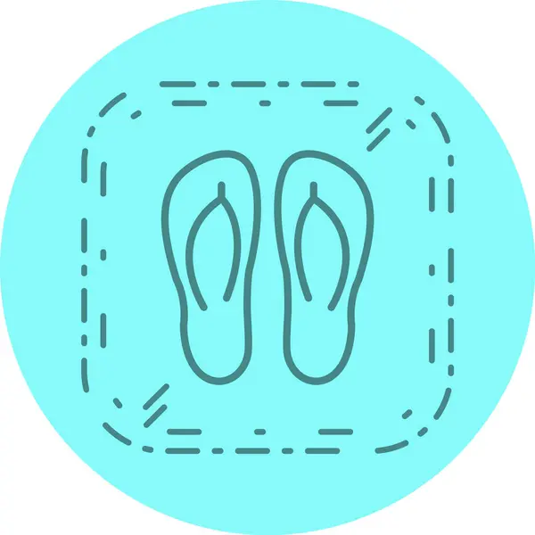 Zapatillas Icono Estilo Moderno Fondo Aislado — Vector de stock