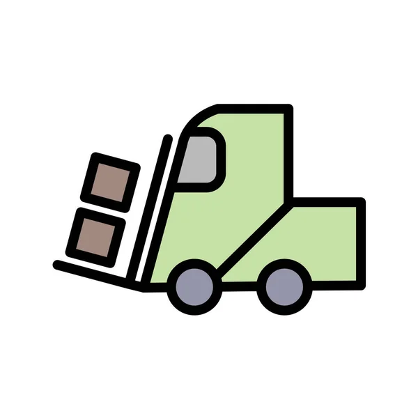 Icono Camión Vector Ilustración — Vector de stock
