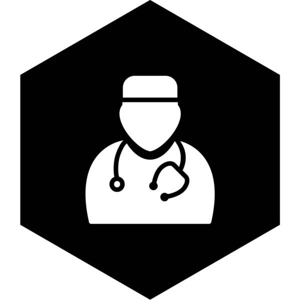 Illustrazione Vettoriale Doctor Icon — Vettoriale Stock
