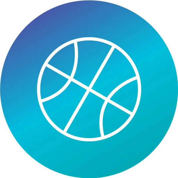 Basketbal Icoon Vectorillustratie — Stockvector