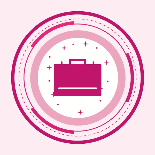 Modern pembe düğmenin vektör illüstrasyonu