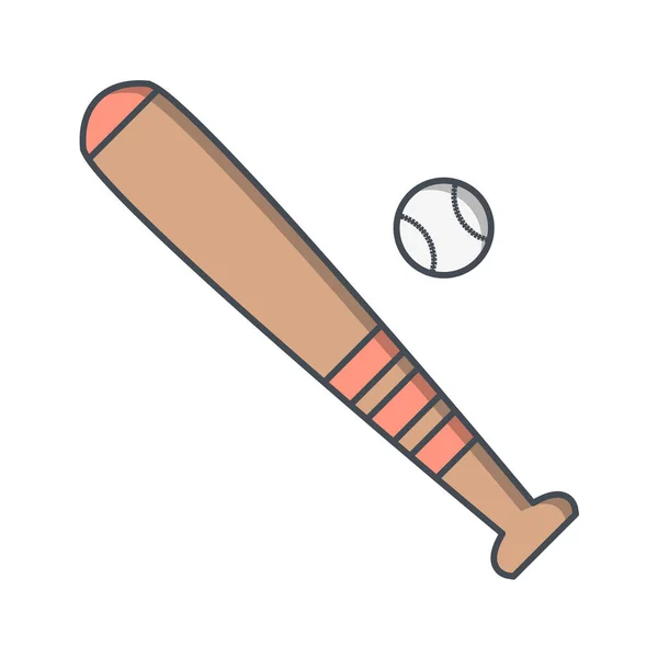 Béisbol Deporte Icono Vector Ilustración Diseño Gráfico — Archivo Imágenes Vectoriales