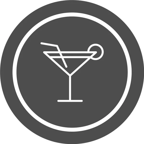 Essen Und Trinken Web Icon Vektor Illustration — Stockvektor