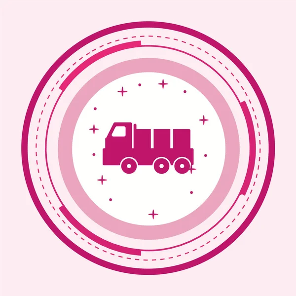 Vector Illustration Delivery Truck Icon — Stock Vector