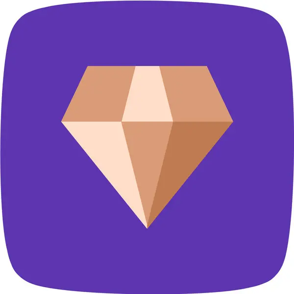 Vectorillustratie Van Een Roze Diamant — Stockvector