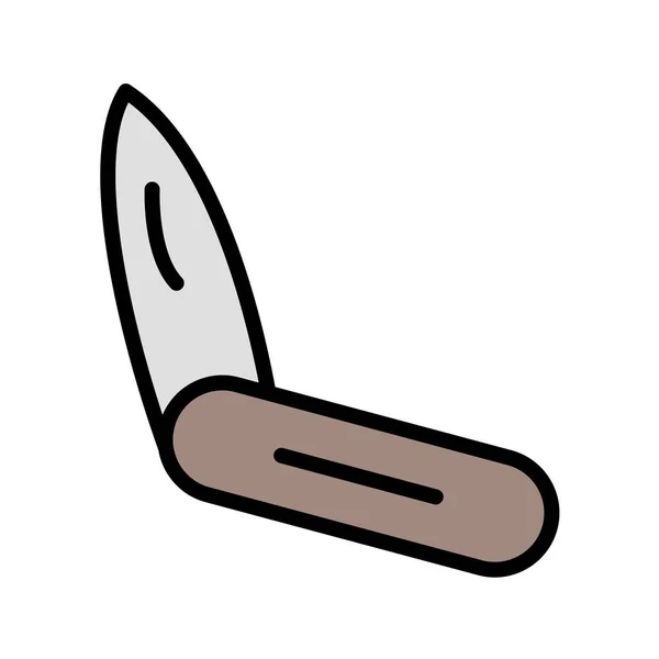 Icono Del Cuchillo Ilustración Del Vector — Vector de stock