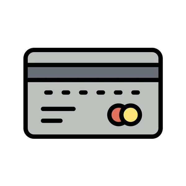 Tarjeta Crédito Icono Vector Ilustración Diseño Gráfico — Vector de stock