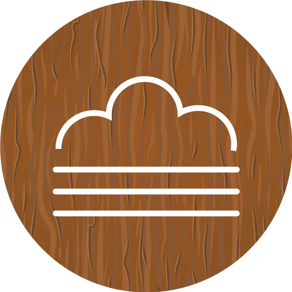 Wektor Ilustracja Drewnianego Znaku Drewna — Wektor stockowy
