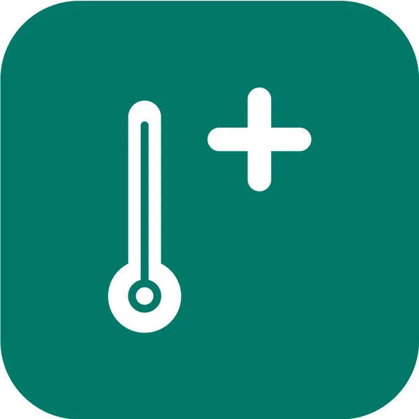 Thermometer Web Icoon Vector — Stockvector