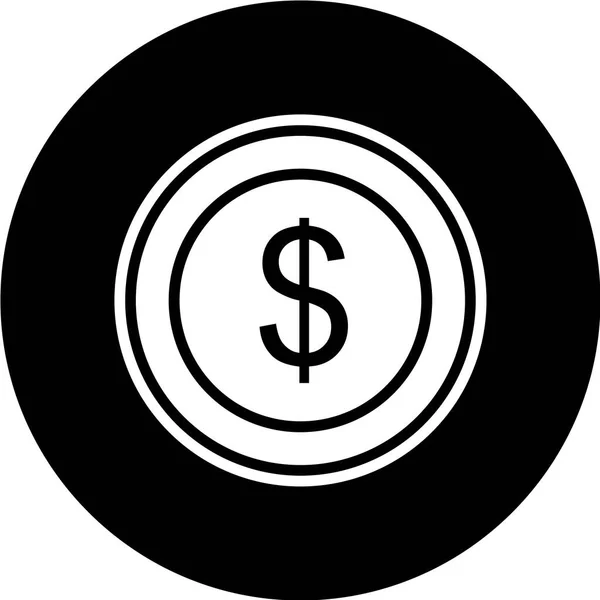 Dollaricoon Vectorillustratie Plat Ontwerp Stijl — Stockvector