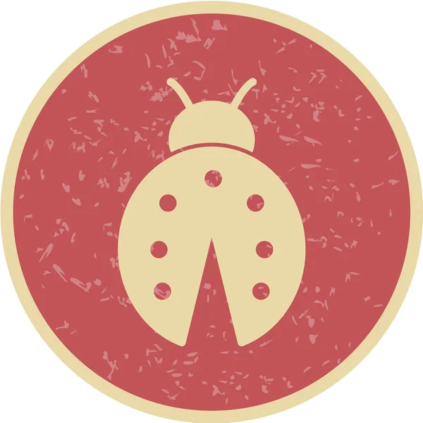 Ilustración Vectorial Del Icono Ladybug — Archivo Imágenes Vectoriales