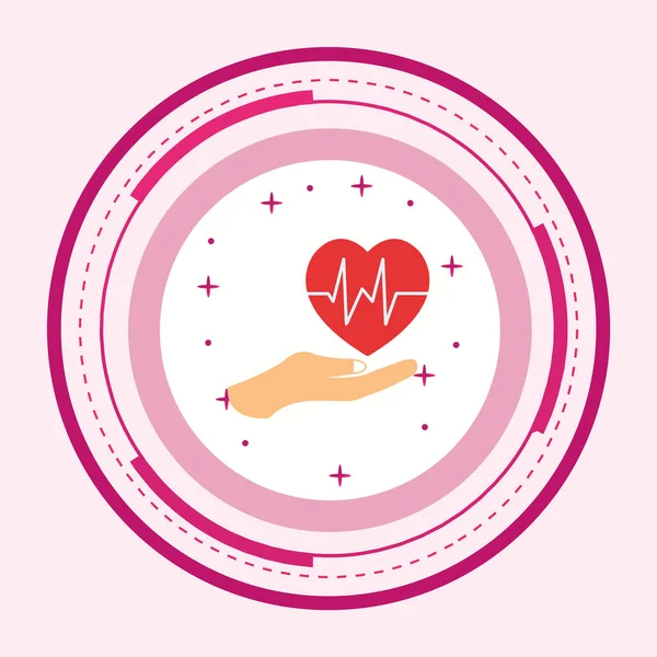 Moda Biçimli Ayrı Arkaplanda Sağlık Simgesi Simgesi     