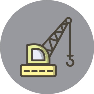 Yapı simgesinin modern tasarımının vektör illüstrasyonu