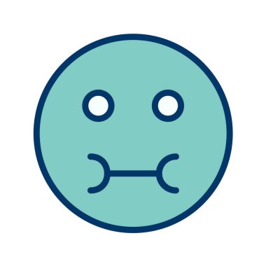 Moda Biçimli Emoji Simgesi İzole Arkaplan 