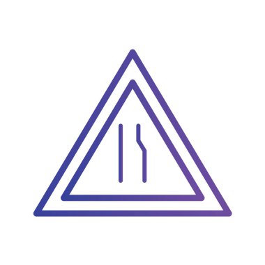 Yol simgesi, vektör illüstrasyonu