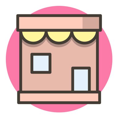 Renkli vektör simgesini sakla