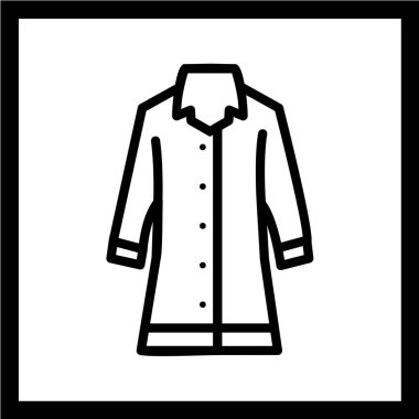 giysi askısı ikon vektör illüstrasyonu