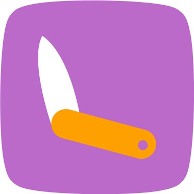 bıçak vektör illüstrasyonu, basit simge