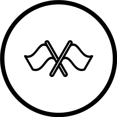 Yol simgesi, vektör illüstrasyonu