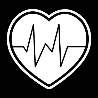  Kalp Atışı Simgesi Moda Tarzı İzole Arkaplanda