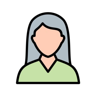 Avatar man simgesi vektör illüstrasyonu