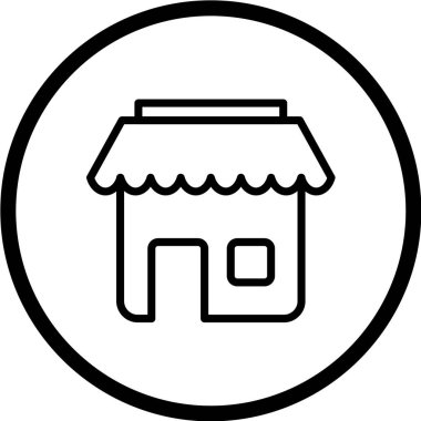 Ev simgesinin vektör illüstrasyonu