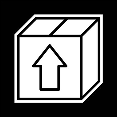 paket simgesi vektör illüstrasyonu