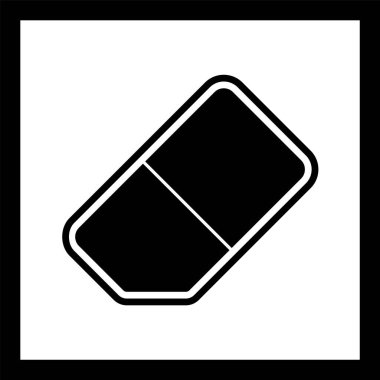 Silgi Simgesi Moda Biçiminde İzole Arkaplan 