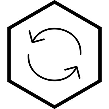 Simgeyi Moda Biçiminde Tecrit Edilmiş Arkaplanda Yeniden Yükle