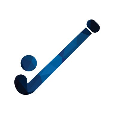 Mavi ve siyah simgenin vektör illüstrasyonu