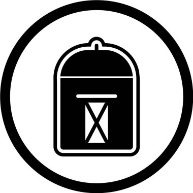 Tek izole edilmiş siyah simgenin vektör çizimi