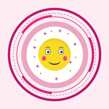  Renkli Emoji Simgesi Moda Biçimli Ayrı Arka Gruplandırma