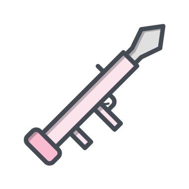 Ordu silah ikonu, vektör illüstrasyon