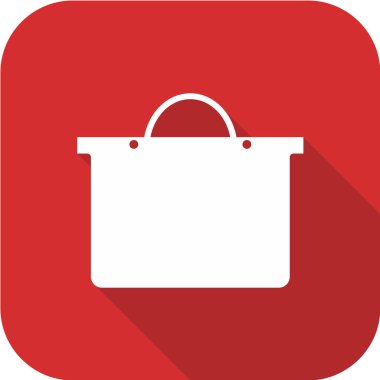 Alışveriş poşeti ikon vektör illüstrasyonu