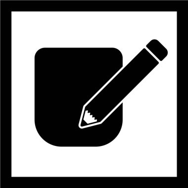 kalem simgesi vektör illüstrasyonu