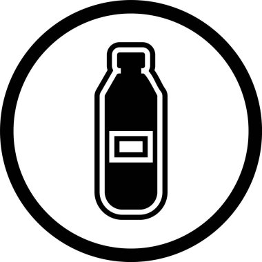  Su Şişe Simgesi Moda Biçimli Ayrı Arkaplan