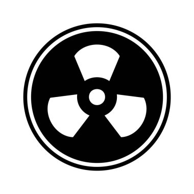 Moda Biçimli Radyasyon Simgesi İzole Arkaplan