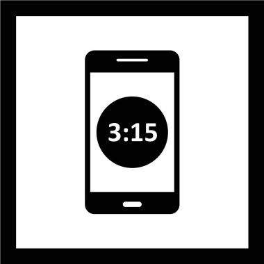 Modern telefon simgesinin vektör illüstrasyonu 