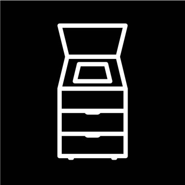 mobilya vektör illüstrasyonu, basit simge