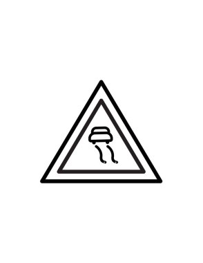 Modern b 'nin vektör illüstrasyonu simge eksikliği uyarısı