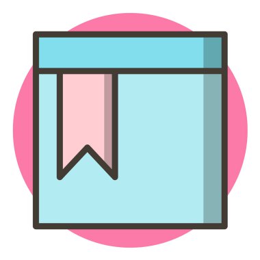 ofis ve kumaş çizgi vektör simgesi.