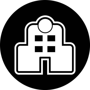 Hastane Simgesi Moda Biçiminde İzole Arkaplan