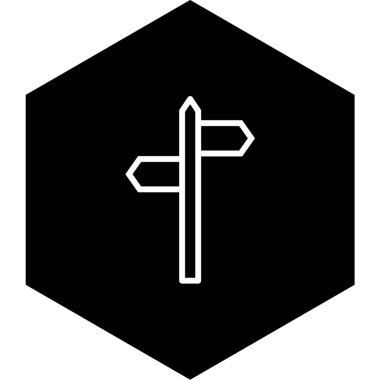 Moda Biçiminde Yön Simgesi İzole Arkaplan