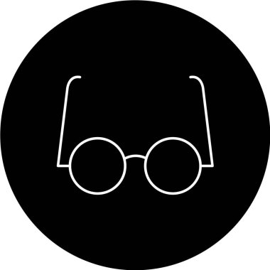 gözlük ikonu vektör illüstrasyonu