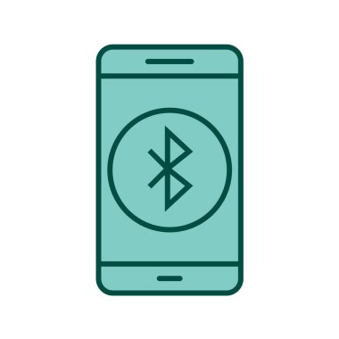  Mobil Bluetooth Uygulama Simgesi Moda Tarzı İzole Arkaplanda