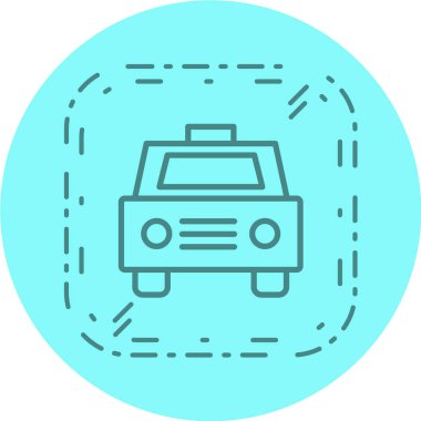 araba simgesi vektör illüstrasyonu