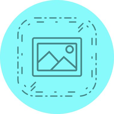 Resim Simgesi Moda Biçiminde İzole Arkaplan