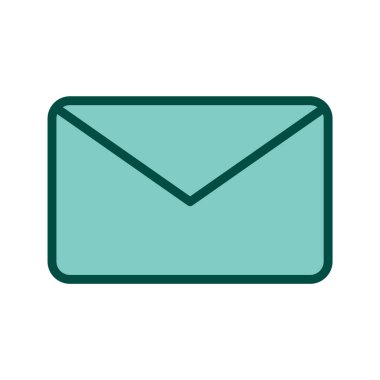 Moda Biçiminde Zarf Simgesi İzole Arkaplan